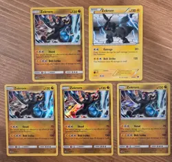 Lot of 5 Pokemon Zekrom Cards - Image 1