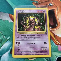 Pokemon TCG Mewtwo #14 Black Star Promo Non-Holo Card 2000 WOTC. LP Condition - Image 2