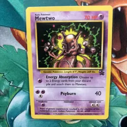 Pokemon TCG Mewtwo #14 Black Star Promo Non-Holo Card 2000 WOTC. LP Condition - Image 3