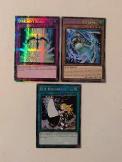 Lot Of (3) Yugioh Starlight Rare Cards - Image 1