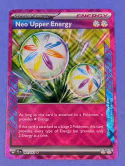 Neo Upper Energy - 162/162 - ACE SPEC Rare Temporal Forces - Pokemon Card - NM - Image 1