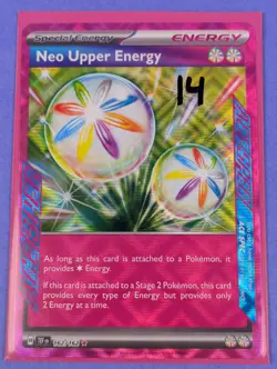 Neo Upper Energy - 162/162 - ACE SPEC Rare Temporal Forces - Pokemon Card - NM - Image 3