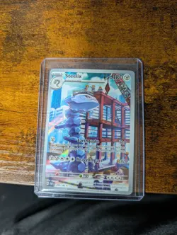 Pokemon TCG Steelix Paradox Rift Holo Card 208/182 Illustration Rare, Near Mint - Image 1