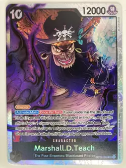 Marshall.D.Teach OP09-093 Super Rare One Piece TCG Card Game - Image 1