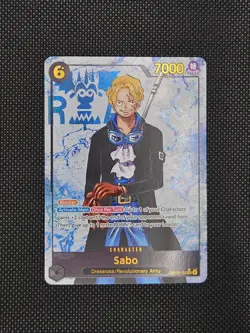 One Piece TCG Sabo OP13-120 SEC Carrying On His Will Alt Art Holo Foil Card - Image 1