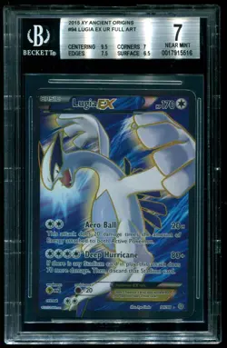BGS 7 Lugia EX Full Art Ancient Origins 2015 Pokemon Card #94 - Image 1