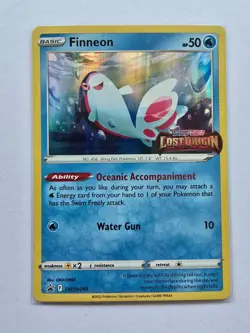 Finneon SWSH240 Stamped Promo Lost Origin - Pokemon TCG Card - Image 1
