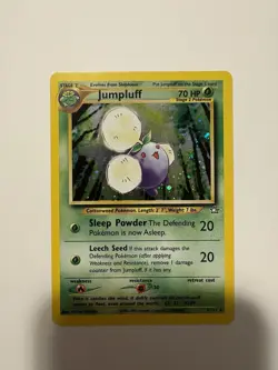 Pokemon TCG Jumpluff Holo Rare Card 7/111 Neo Genesis Set Vintage - Image 1