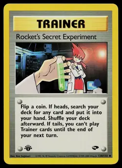 Pokemon Card - Rocket's Secret Experiment Gym Challenge 120/132 1st Edition - Image 1