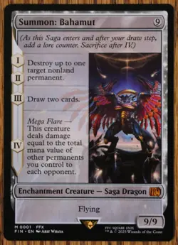 MTG Summon Bahamut Magic The Gathering Final Fantasy NM/Mint - Image 1