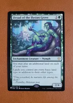 NM Dryad of the Ilysian Grove 169/254 "The List" Reprint Theros Beyond Death THB - Image 1