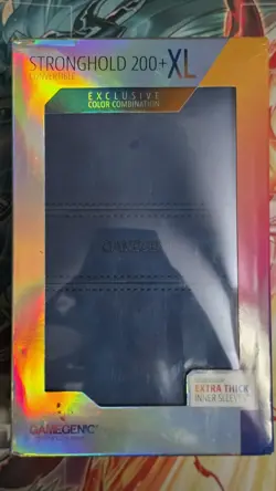 Stronghold 200+XL Exclusive Color Combination Blue & Orange Gamegenic Deck Box - Image 1