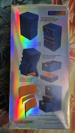 Stronghold 200+XL Exclusive Color Combination Blue & Orange Gamegenic Deck Box - Image 2