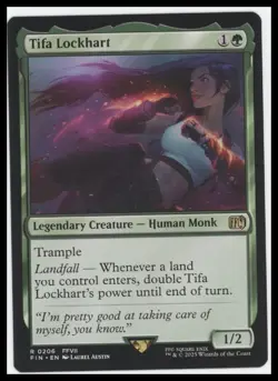 Tifa Lockhart #206 - MTG Final Fantasy | Legendary Creature - Image 1