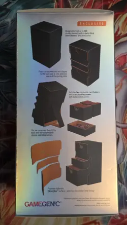 Stronghold 200+XL Exclusive Black & Orange Gamegenic Deck Box - Image 2
