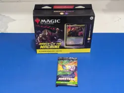 MTG March of The Machine Commander Deck Growing Threat Plus CM set booster pack - Image 1