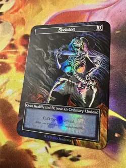 Sorcery: Contested Realm GOTHIC FOIL Skeleton Alpha Investments Rudy Promo NM - Image 2