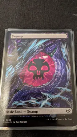 Swamp 289, Dragon Eye, Tarkir Dragonstorm, Pack Fresh - Image 1