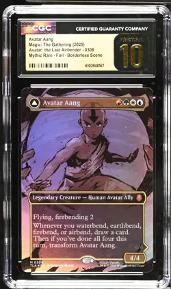 AVATAR AANG Avatar: The Last Airbender Borderless Foil CGC Pristine 10 MTG - Image 1