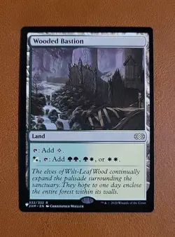NM Wooded Bastion 332/332 "The List" Reprint Double Masters 2XM - Image 1