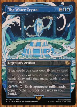 MTG The Water Crystal BORDERLESS Magic The Gathering Final Fantasy NM/Mint - Image 1