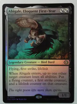 Abigale, Eloquent First-Year *FOIL Rare* Magic MtG x1 Lorwyn Eclipsed - Image 1