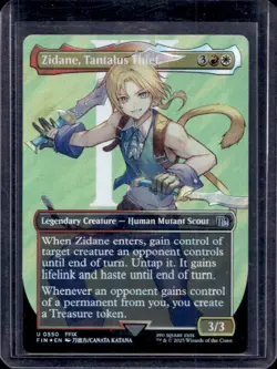 2025 Magic MTG Final Fantasy Zidane Tantalus Thief BL SF Foil Uncommon #0550 - Image 1