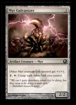 Myr Galvanizer LP Light Play Scars of Mirrodin MTG [7702] - Image 1