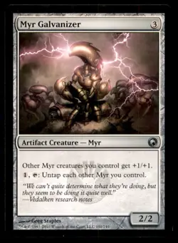 Myr Galvanizer LP Light Play Scars of Mirrodin MTG [7155] - Image 1