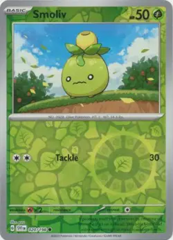 SMOLIV 020/198 SCARLET VIOLET BASE POKEMON (REVERSE HOLO, NM) - Image 1
