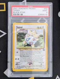 2001 TOGEPI BLACK STAR PROMO PSA 9 MINT #30 POKEMON CARD GAME TCG WOTC - Image 1