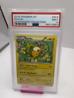 2016 Pokemon XY Generations Radiant Collection Rc9 Raichu - PSA 9 - Image 1