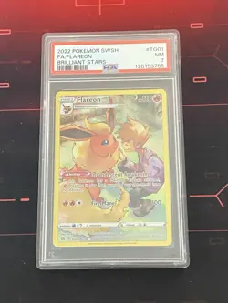 Pokemon TCG Flareon Full Art Trainer Gallery TG01/TG30 Brilliant Stars PSA 7 - Image 1