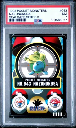 1998 POCKET MONSTERS SEALDASS SERIES 3 #043 NAZONOKUSA PSA 7 - Image 1