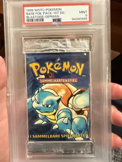 PSA 9 Base Set GERMAN 1st Edition Sealed Pokemon Booster Pack Venusaur - Image 1