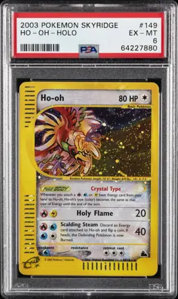 2003 POKEMON SKYRIDGE #149 HO-OH-HOLO PSA 6 - Image 1