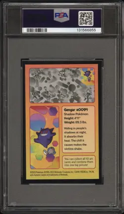 2023 POKEMON SCARLET & VIOLET 151 MINI TIN GENGAR/POLIWAG PSA 7 - Image 2