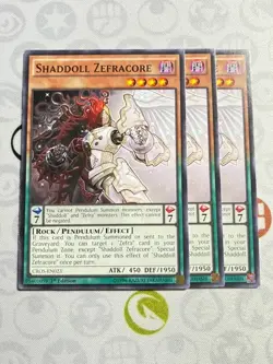 3x Shaddoll Zefracore - Common - CROS-EN023 (NM) - Yugioh Playset - Image 1