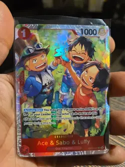 Ace & Sabo & Luffy OP13-007 Carrying On His Will Foil NM-Mint - Image 1