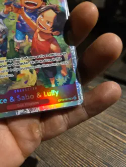 Ace & Sabo & Luffy OP13-007 Carrying On His Will Foil NM-Mint - Image 4