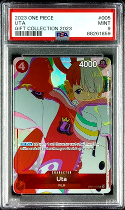 PSA 9 Mint Uta #005 2023 One Piece TCG Gift Collection English - Image 1