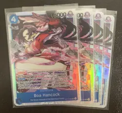 4x Playset ST17-004 Boa Hancock SR - One Piece TCG - ST17 Starter Deck English - Image 1