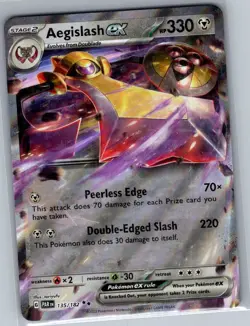 Aegislash ex 135/182 SV04: Paradox Rift - Pokemon Card - NM - Image 1