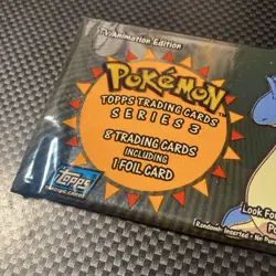 Pokemon TOPPS Series 3 Booster Pack Collector’s Edition RARE 9 Cards New Sealed - Image 4