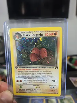 Pokemon Dark Dugtrio 1st Edition Holo Foil Card 6/82 Team Rocket - Image 1