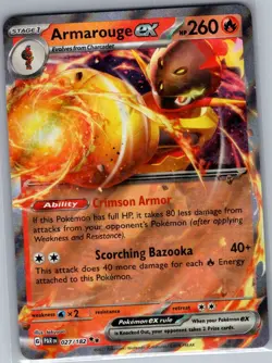 Armarouge ex 027/182 SV04: Paradox Rift - Pokemon Card - NM - Image 1