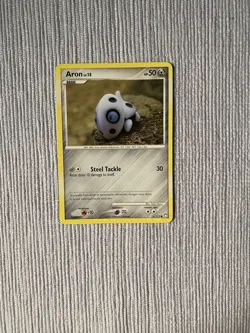 Pokemon TCG Teddiursa And Aron Mysterious Treasures Yuka Morii Clay Art Cards LP - Image 2
