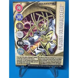 Bakugan Card - Flash Hurricane - Gold Gate Card - BA598 - 16/48q - 2009 + Sleeve - Image 1