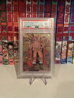 PSA 10 Gol D Roger Gold Manga Alt Art OP09-118 SEC Japanese ONE PIECE Card - Image 1