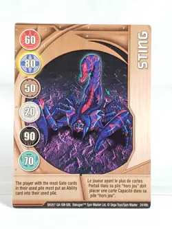 Bakugan Battle Brawlers Metal Gate Card Copper Sting 24/48c - Image 1